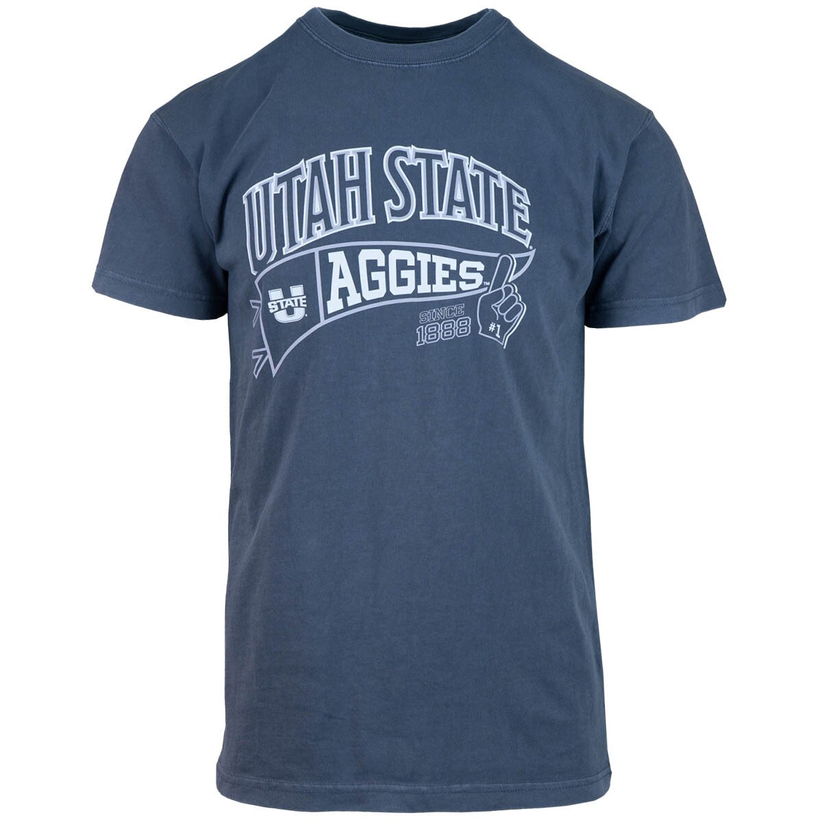 Utah State Aggies pennant light blue unisex t-shirt